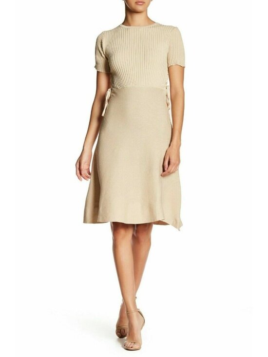 Haute Rogue Dresses & Skirts - Haute Rogue Womens Side Lace-Up Fit & Flare Dress Size L